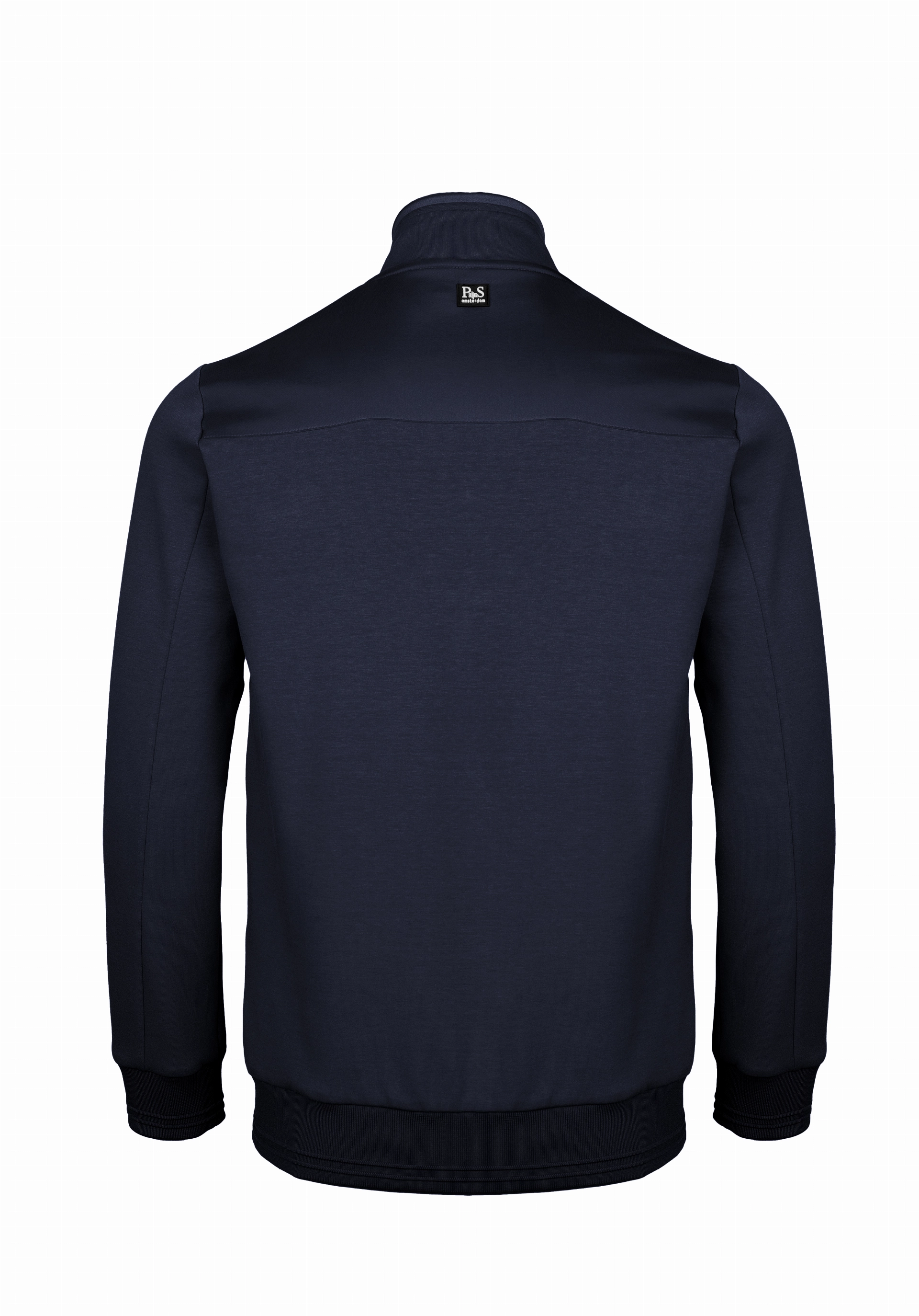 Shirt van katoen en cashmere | Blue