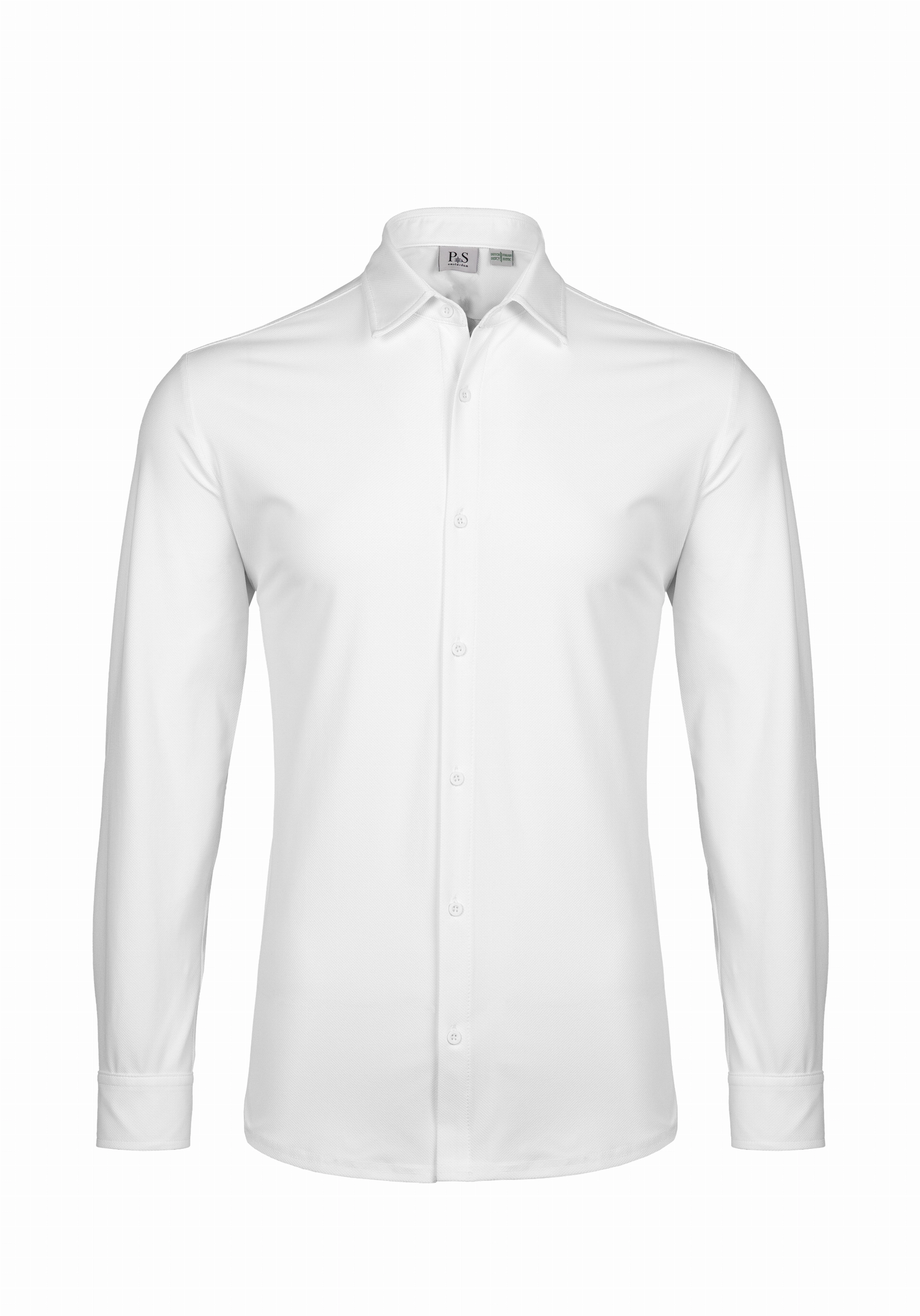 Shirt van katoen en cashmere | White
