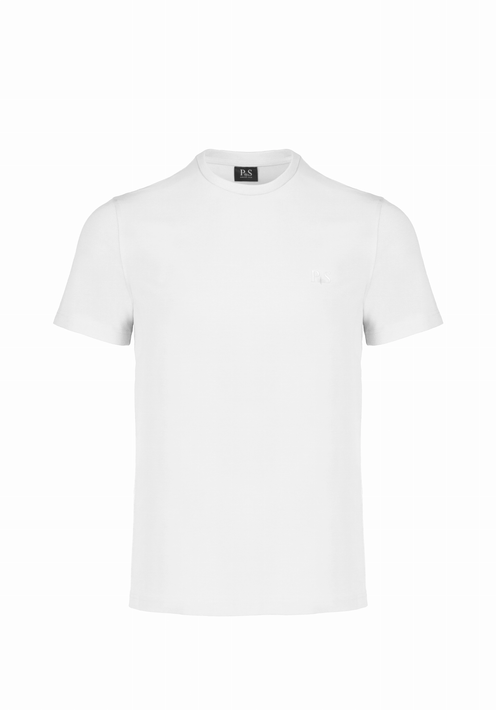 Shirt van katoen en cashmere | White