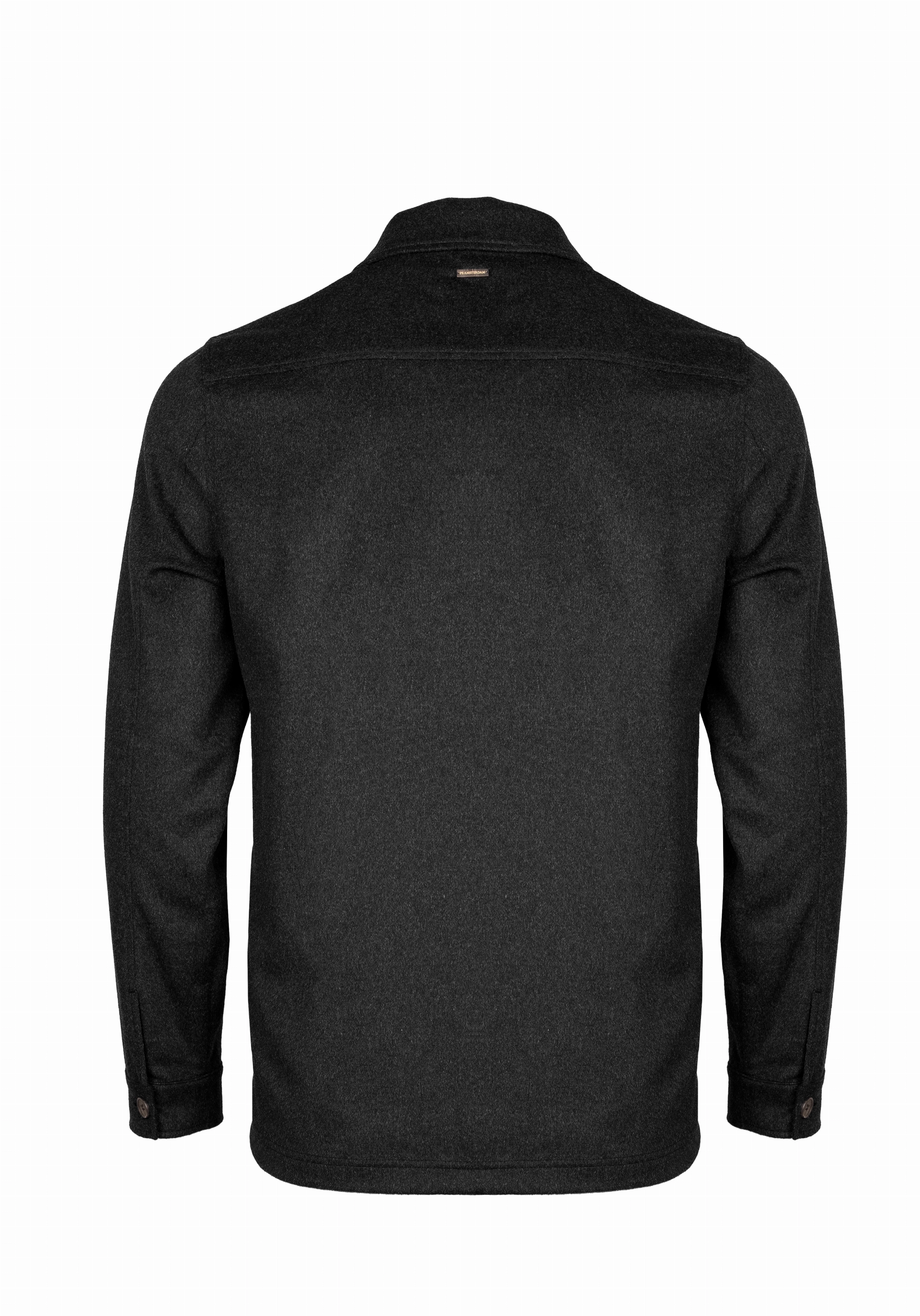 Shirt van katoen en cashmere | Grey