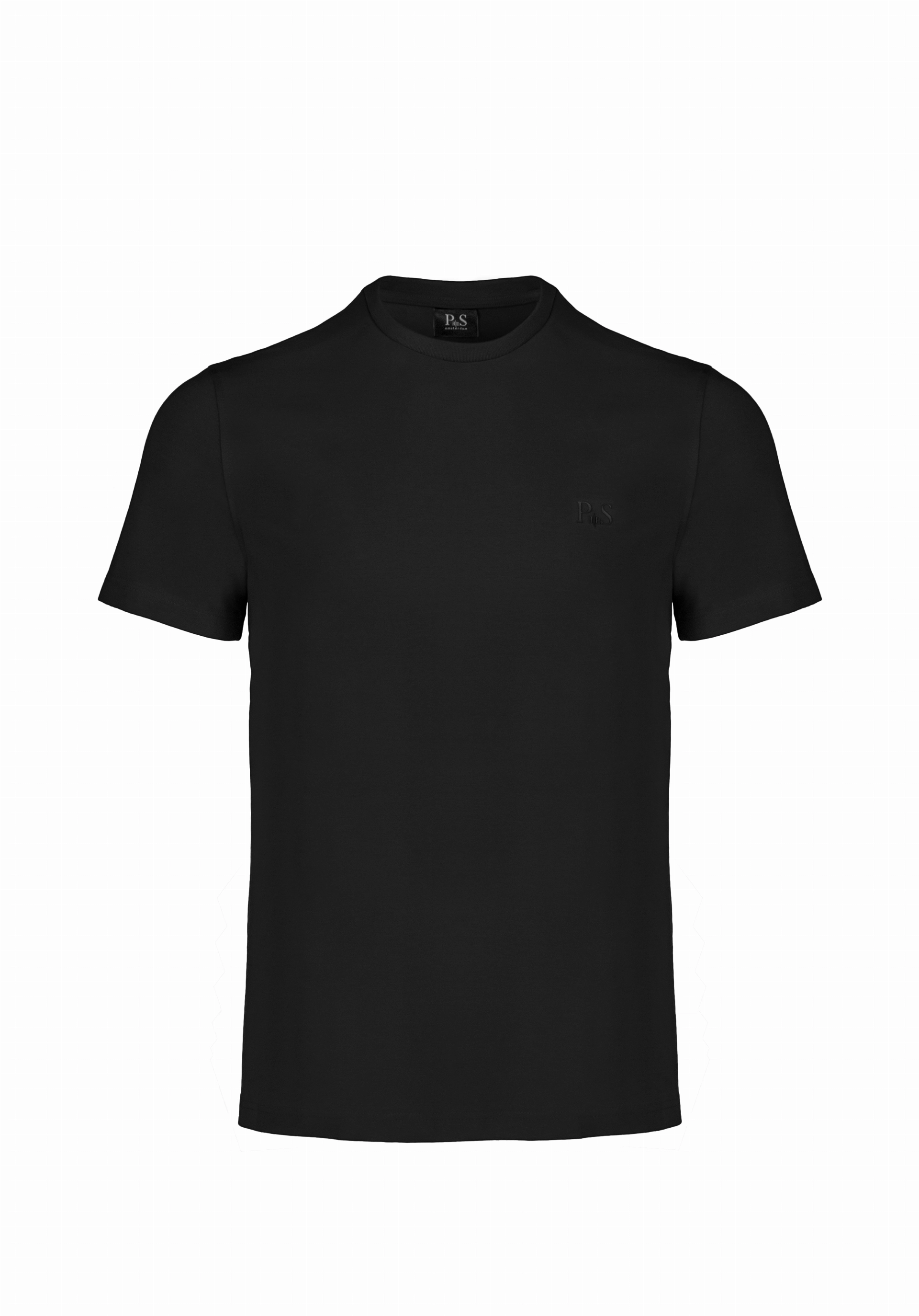 Shirt van katoen en cashmere | Black
