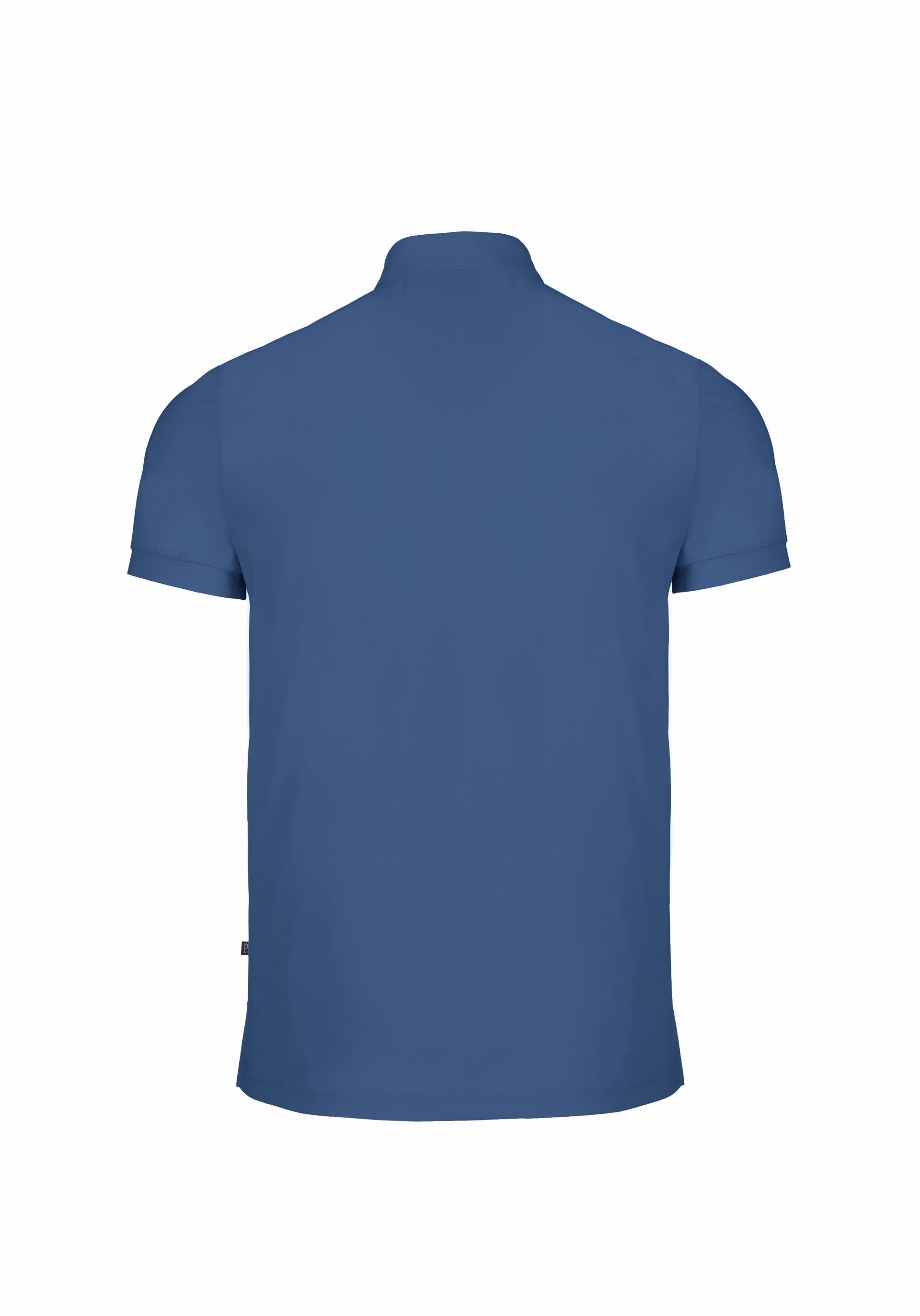 Shirt van katoen en cashmere | Blue