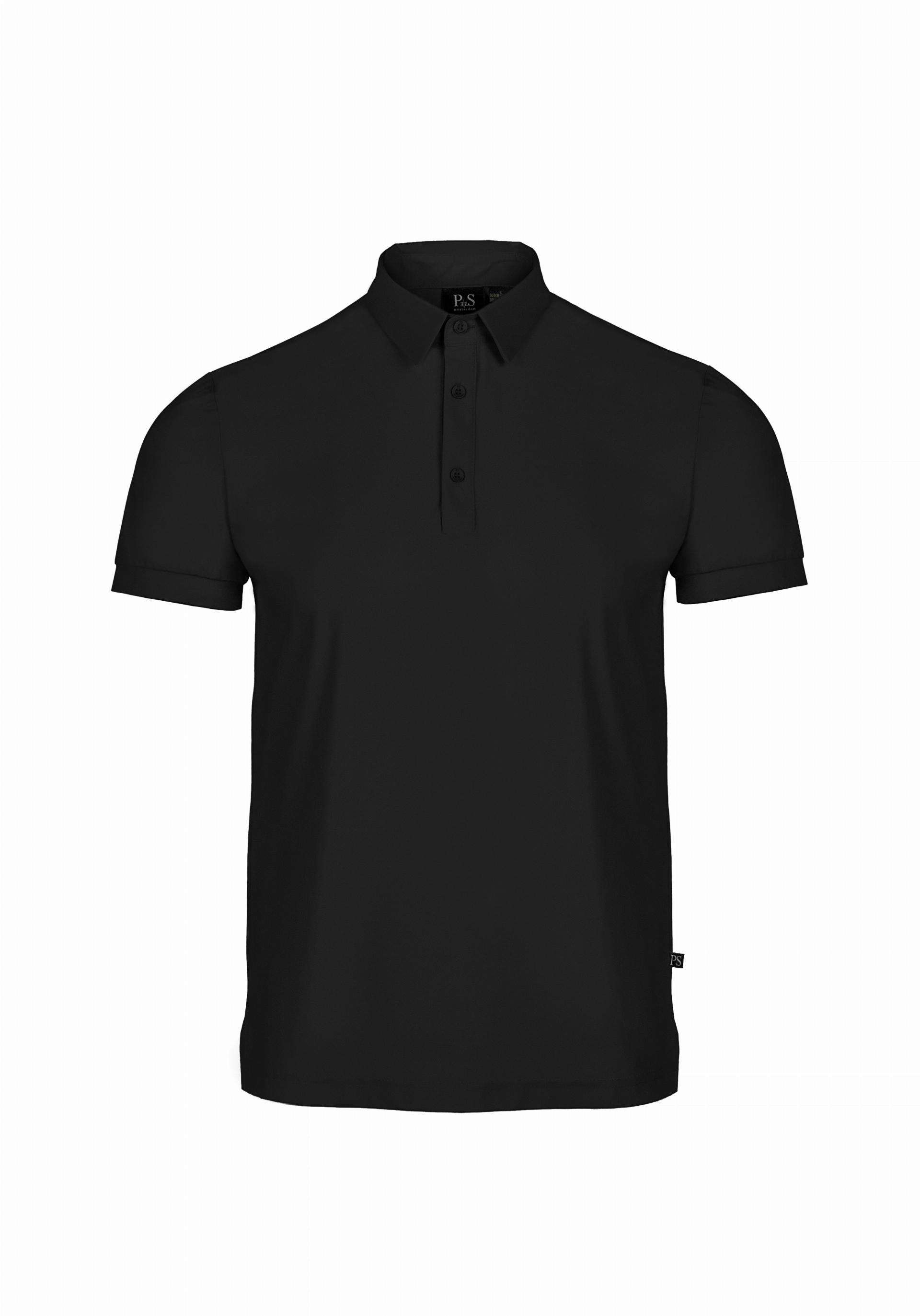 Shirt van katoen en cashmere | Black