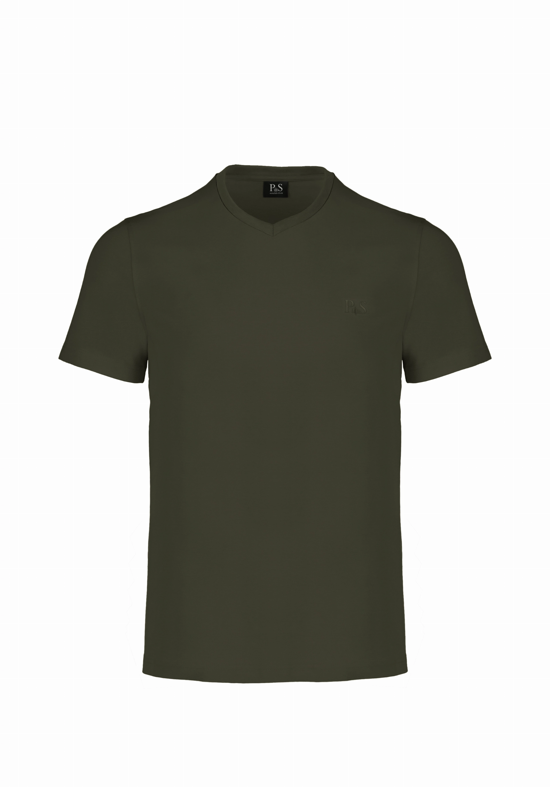 Shirt van katoen en cashmere | Green
