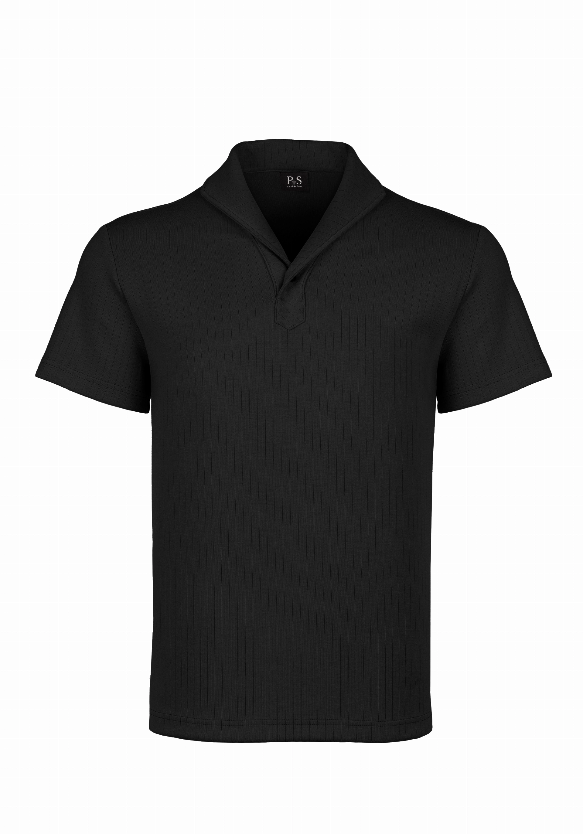 Shirt van katoen en cashmere | Black