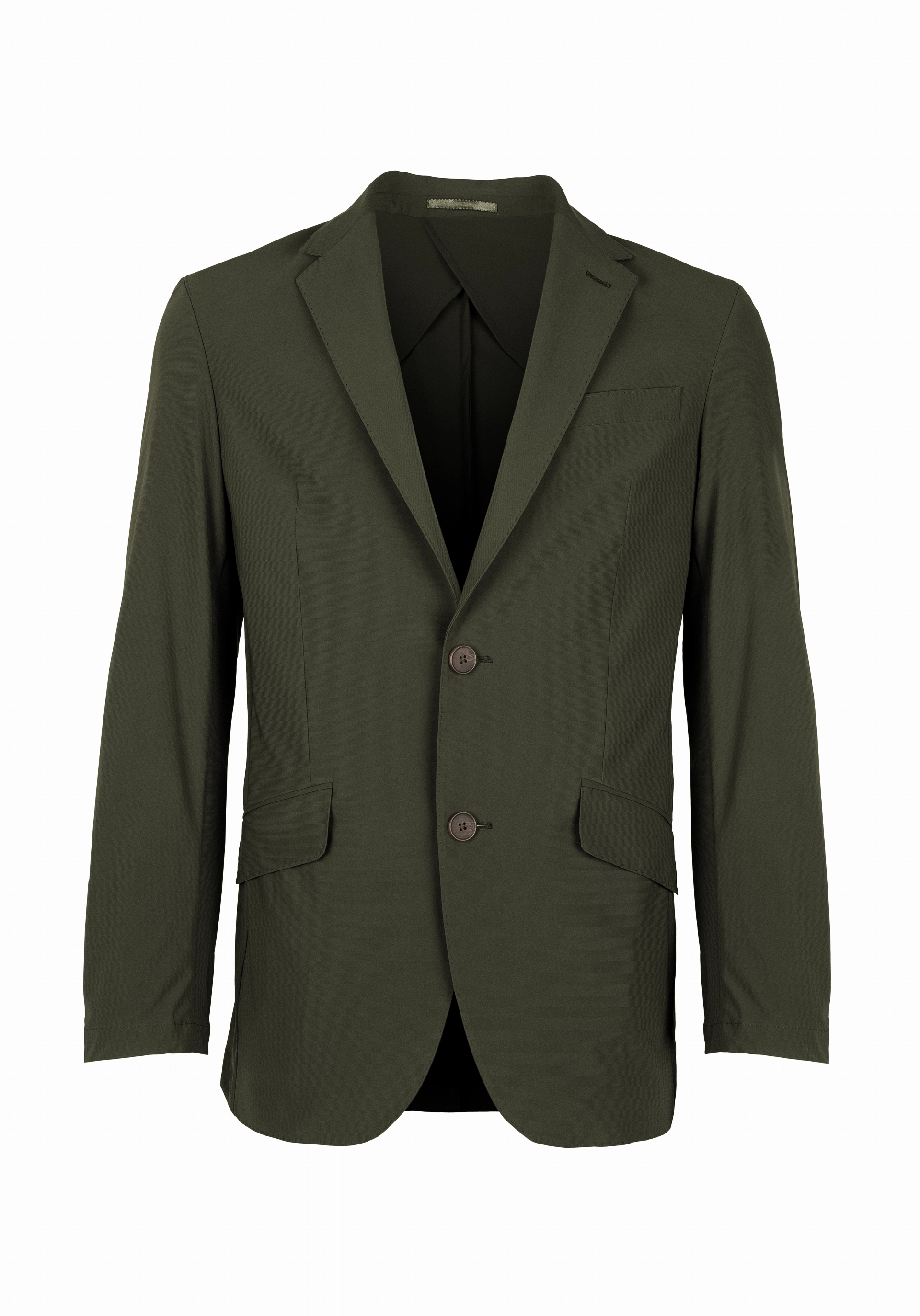 Shirt van katoen en cashmere | Green