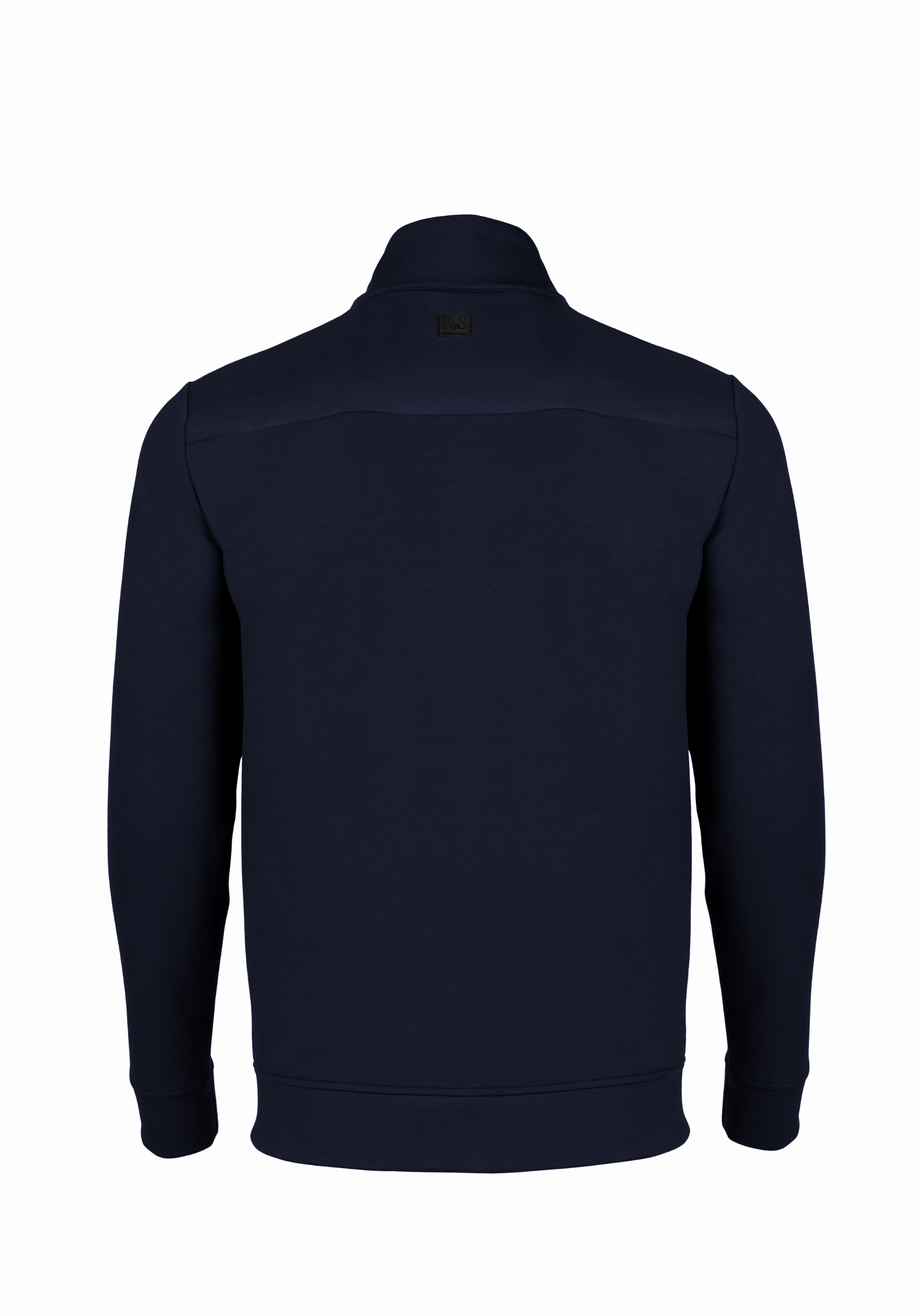 Shirt van katoen en cashmere | Blue