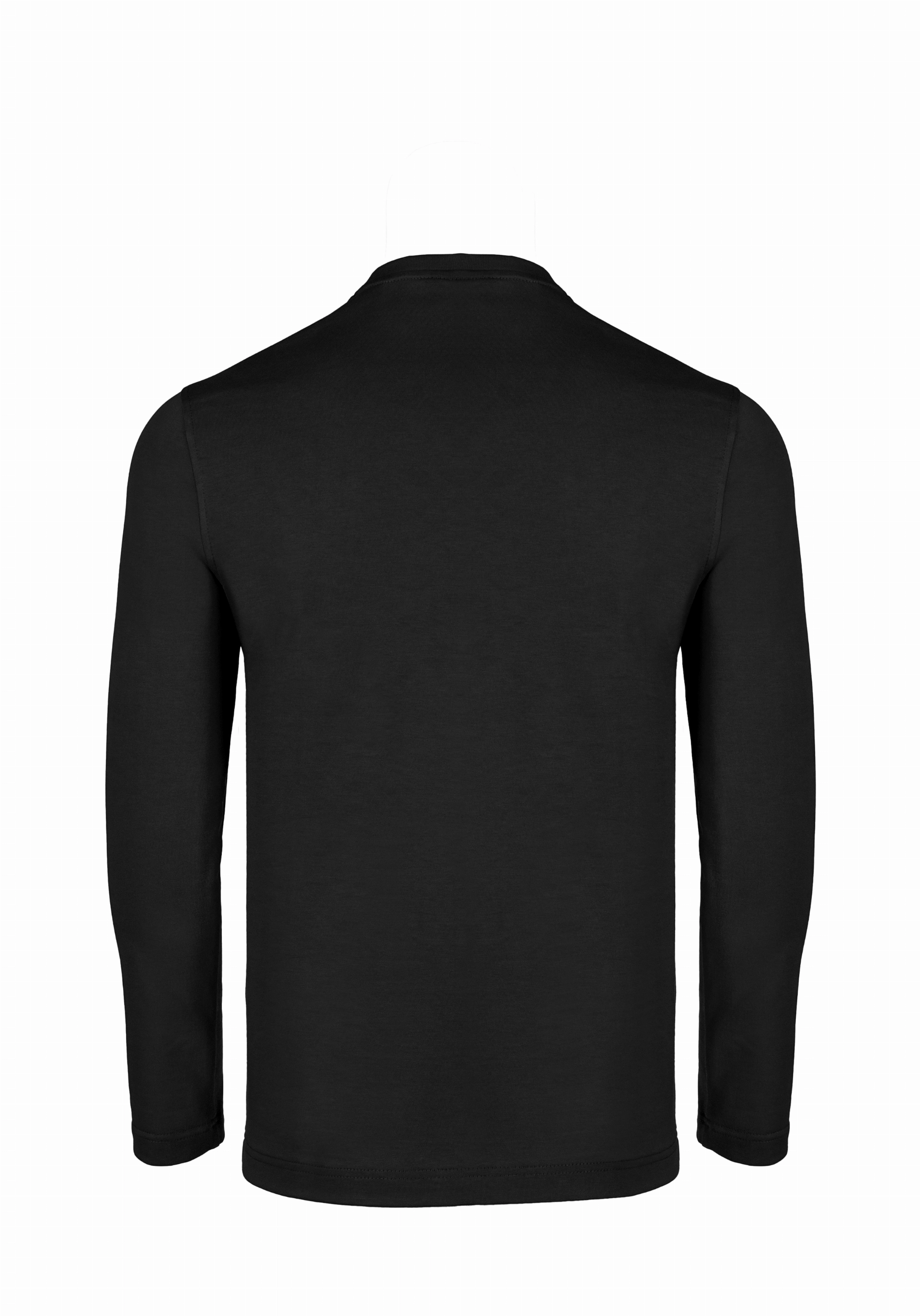 Shirt van katoen en cashmere | Black