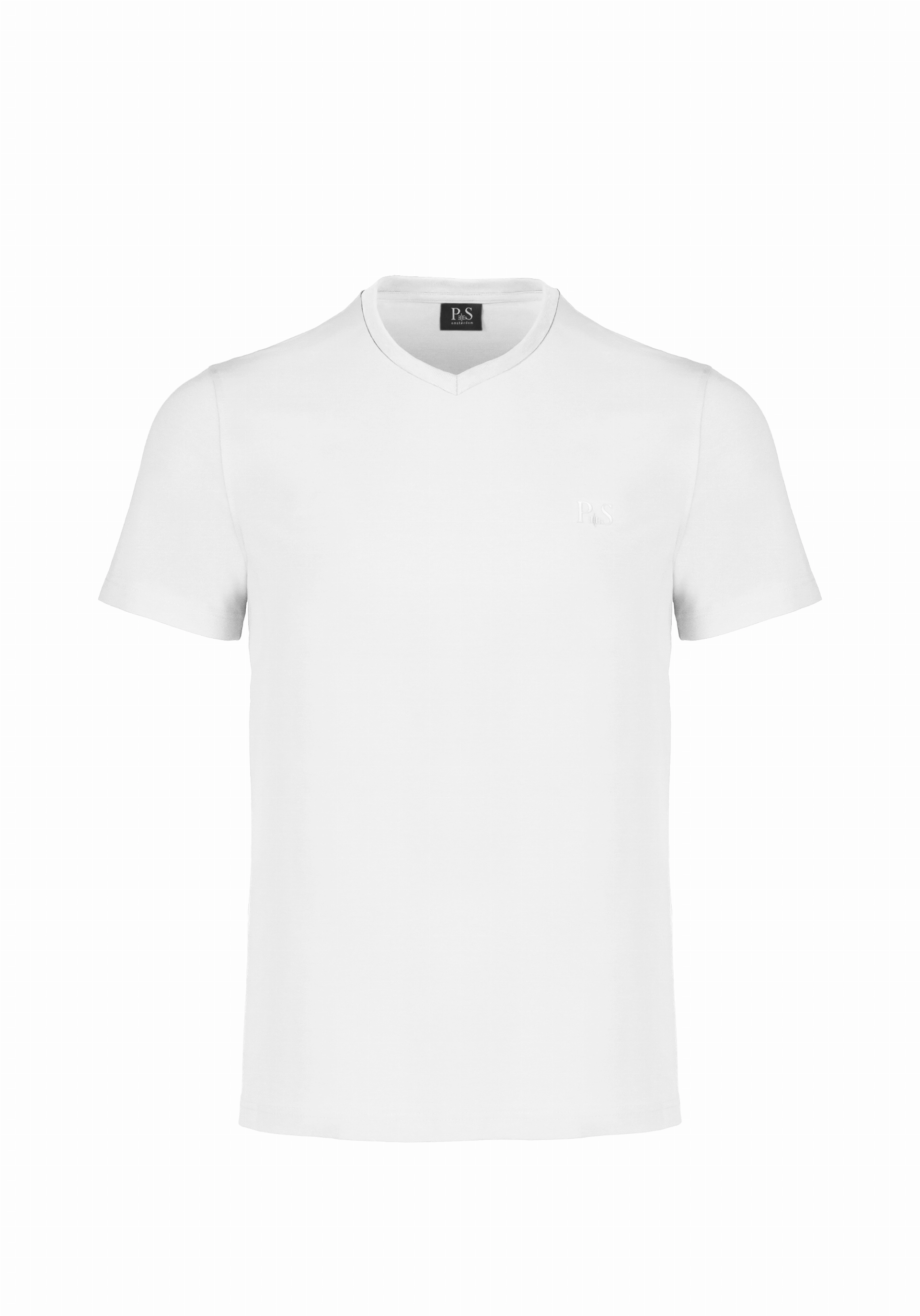 Shirt van katoen en cashmere | White