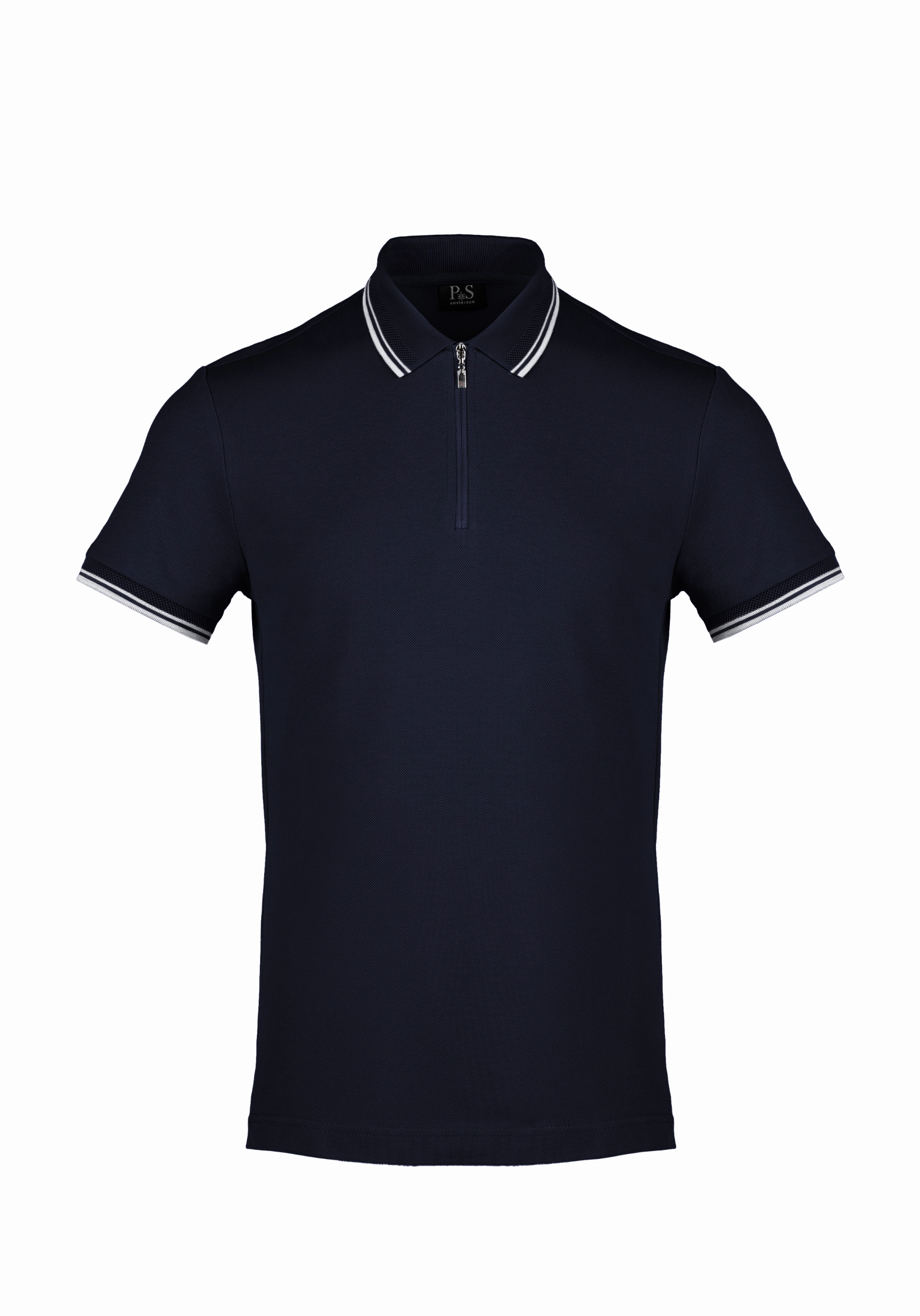Shirt van katoen en cashmere | Blue