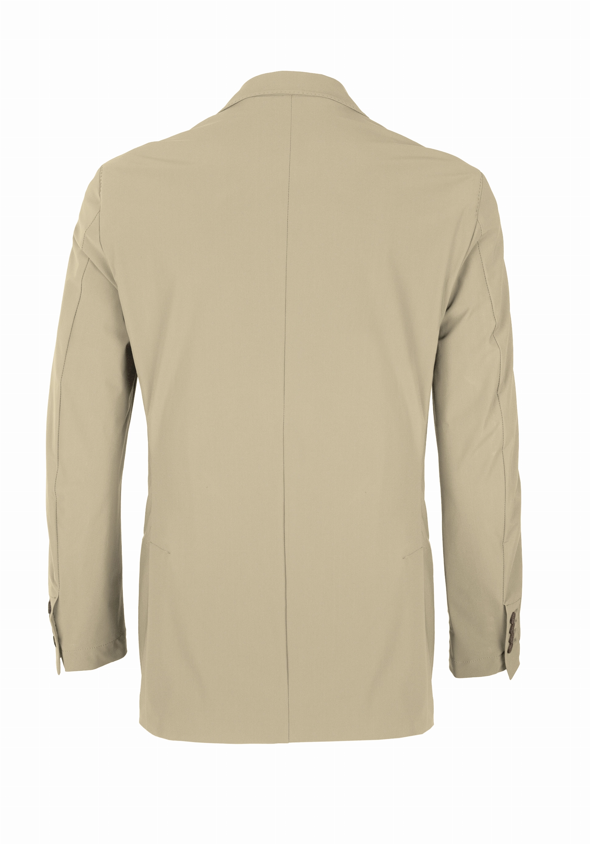 Shirt van katoen en cashmere | Beige
